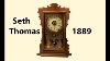 Antique SETH THOMAS 30 Day Wall Clock 86 Movement 19x19x5 Antique Seth Thomas