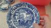 Relist Antique Chinese 18thC Qing Blue & White Serving Plate with Deers 32CM